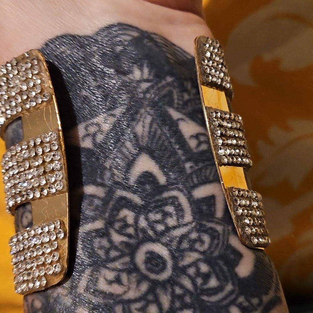 **Clearance** Rhinestone Cuff Bracelet - Picture 3 of 6